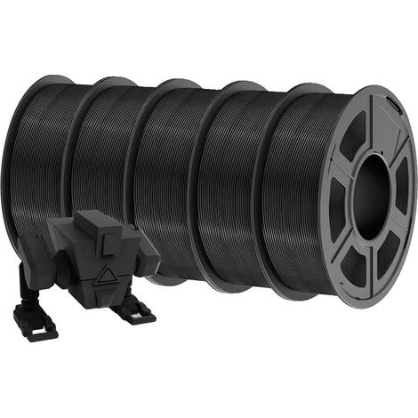 Filamento para impresión 3D, material ecológico, compatibilidad versátil, PLAPLUS - Negro - 5,5 kg (1/2)