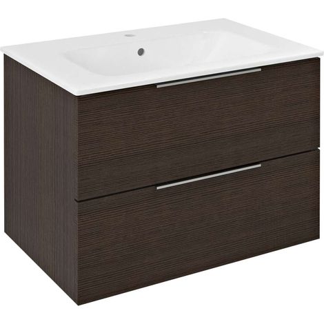 Sapho Cirasa - Mobile lavabo, 70x52x46 cm, 2 cassetti, pino rustico CR701-1616 (1/4)