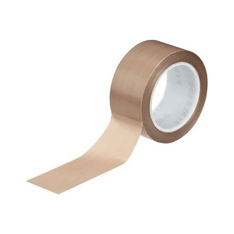 Ruban adhésif toilé 5451 , Marron, Toile de verre PTFE, 19mm x 33m, 3,1 N/cm ( Prix pour 1 )