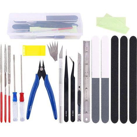 22-teiliges 3D-Drucker-Werkzeugset – 3D-Druckzubehör – 3D-Druckwerkzeuge – Düsenreinigungsset für 3D-Drucker – 3D-Druckzange (1/2)
