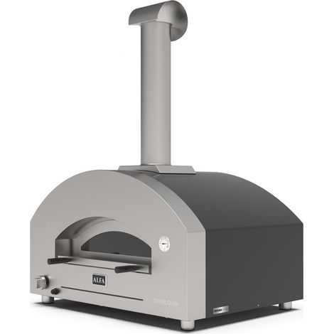 Alfa Forni Futuro 4 Pizze Hybrid Silber Schwarz (1/5)