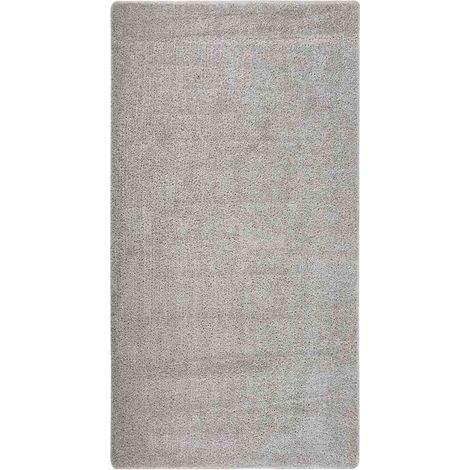 vidaXL Tappeto Shaggy Grigio Chiaro 80x150 cm Antiscivolo (1/5)