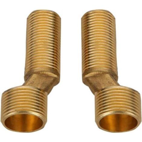 Raccord de robinetterie excentré en laiton – Bras pivotant réglable – Fixation G1/2 à G3/4 – Résistant à la corrosion (1/3)