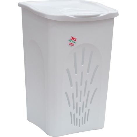 PORTABIANCHERIA 'TRAFORATO' Lt.50 cm 37 x 37 x H 56 palace blue  - STEFANPLAST