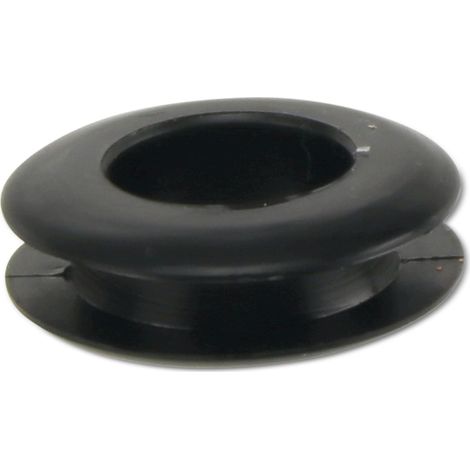 KSS Passe-câble PVC, noir, épaisseur de plaque 3,4, trou Ø 10,5, ouvert, 1 pièce (1/2)