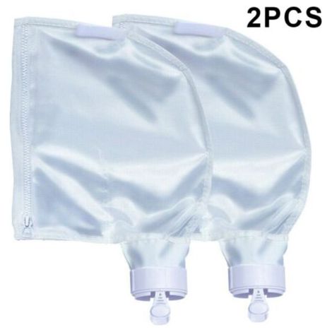 Pair Sacs de rechange pour nettoyeur de fond de piscine Polaris 280/480, sacs multi-usages en nylon avec fermeture éclair (lot de 2) (1/4)