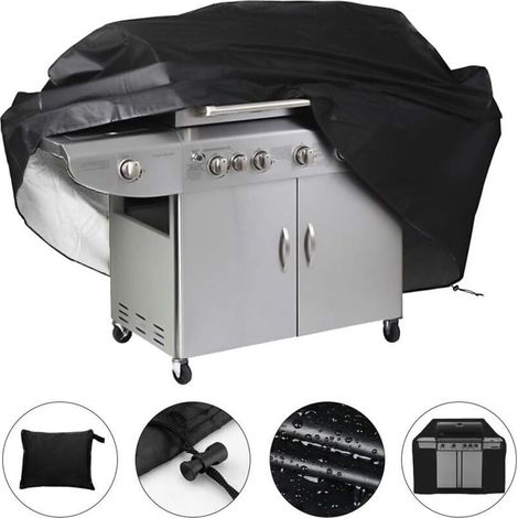 Accessoire pour grillage Bache de protection étanche pour barbecue 145 x 61 x 117cm (Noir) LangRay (1/5)