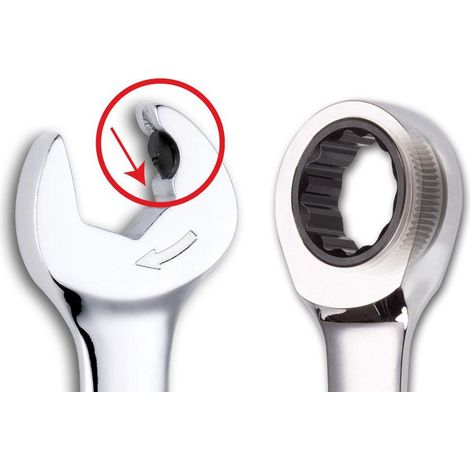 Sata klucz płasko-oczkowy 8mm z podwójną grzechotką