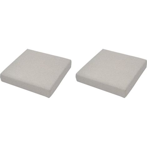 Housse Coussin Canapé Extérieur 60x60cm Imperméable(Light Gray)  Tissu Oxford pour premium, imperméable, anti-déchirure, protection UV, pour idéal jardin terrasse (1/5)