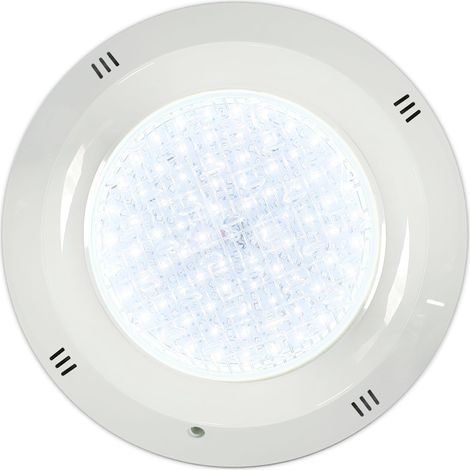 Foco LED Piscina Superficie Warmpool 18W 12V Blanco Frío Ø29cm