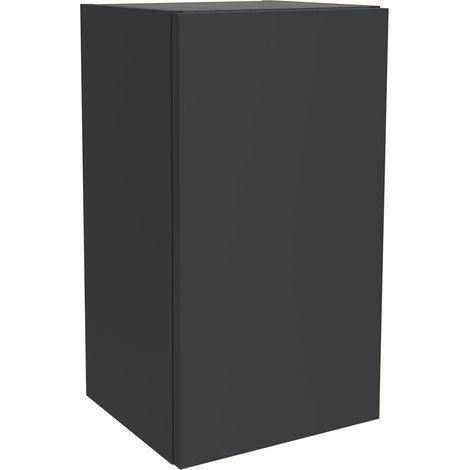 Schrankelement wandhängend ALLIANCE 300 links / rechts 1 Tür, Öffnung mit Push System, Tiefe 250 BLACK VELVET 300 x 540 x 250 mm (1/3)
