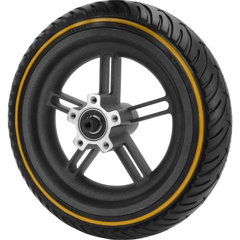 Pneu arrière de rechange en caoutchouc alvéolé pour trottinette électrique Xiaomi M365 1s Lite (jaune) (1/5)