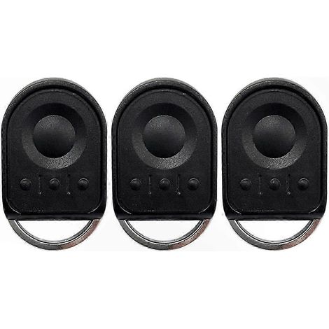 Lot de 3 télécommandes de porte de garage compatibles avec les modèles Somfy Keygo, Keytis 2 NS et RTS Keytis 4 N (433 MHz). (1/5)