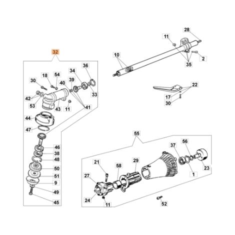 Coppia conica decespugliatore modelli 722S 726D ORIGINALE EMAK 4160012AR