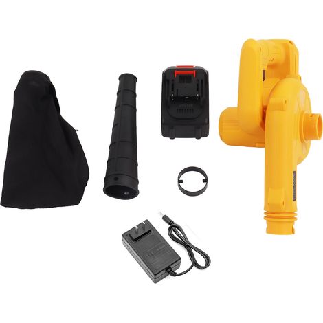 Souffleur de feuilles électrique sans fil, batterie rechargeable silencieux multifonction 100‑240V, norme américaine (1/5)