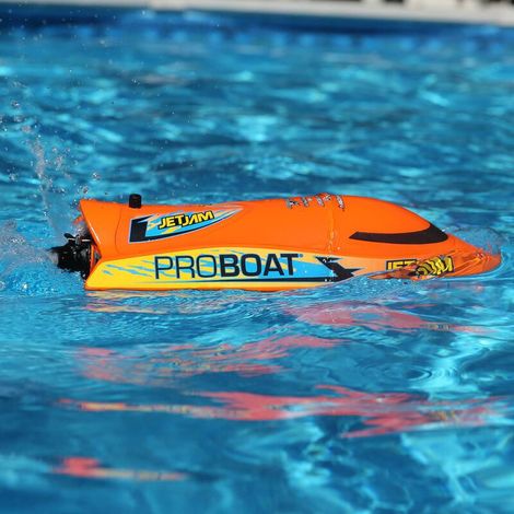 Jet Jam V2 12 Self-Righting Pool Racer Brushed RTR Orange