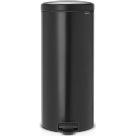Cubo de basura con pedal de 30 L, negro mate - New Icon - Brabantia (1/5)