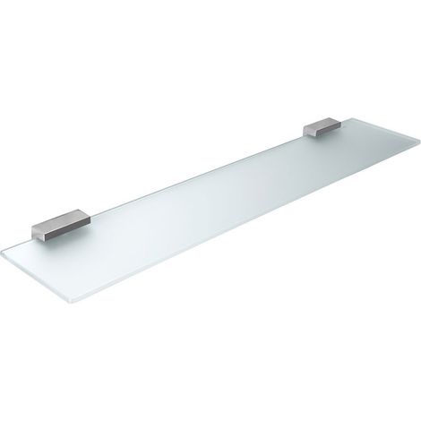 Inda - Regal aus Kristall 6 mm Nickel gebürstet/satiniert L.60 cm