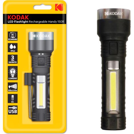 Torcia Led 3W Ricaricabile Kodak Portatile Impermeabile Flashnight 30419483 (1/3)