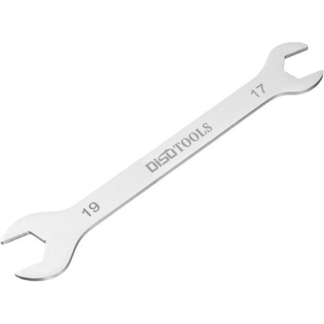 BUNTHAUS Clé Plate Clé Plate Fine À Douille Ouverte 17mm x 19mm Métrique Sablée En Acier Inoxydable 3cr13, Clé Double Extrémité Fine Pour Entretien Ménager Et Réparations Générales (1/5)