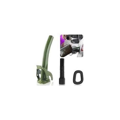 Bec Verseur Jerrican Metal Bec Bidon Carburant Bec Verseur pour Bidon d'essence Convient aux Bidons Métalliques de 5, 10 et 20 Litres