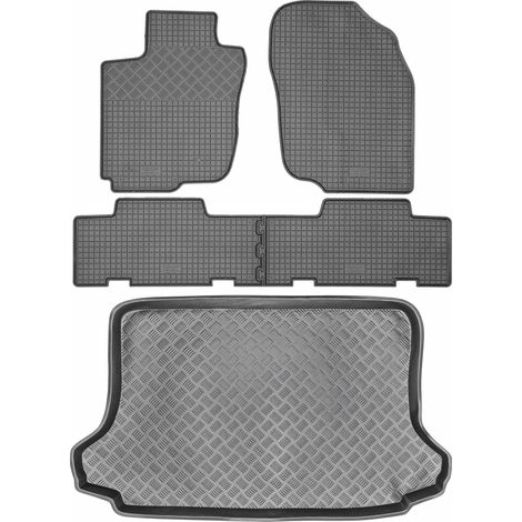 Toyota RAV4 III SUV (2006–2012) – Set: Gummifußmatten + Kofferraummatte (1/5)