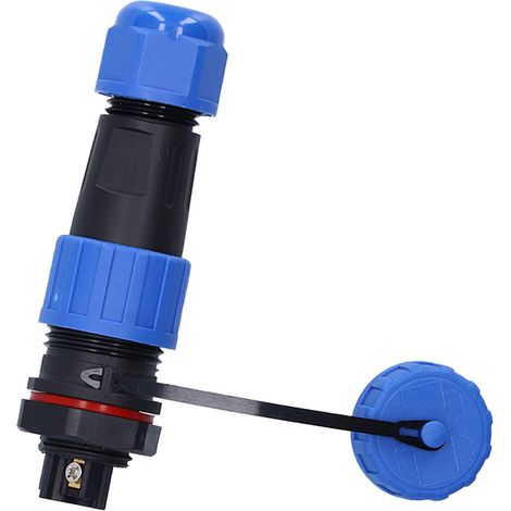 IP68 wasserdichter Luftfahrt-Steckersatz LP16 3-polig, schweißfrei, mit Rückmutter, Stecker und Buchse, Stoßanschluss, 250 V, 10 A (1/5)