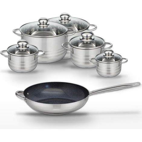 Lot Poêle 32 cm & 5 Faitouts Elo Profi Therm Platinum (1/5)