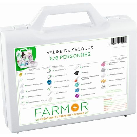 VALISE DE SECOURS FARMOR 6/8 PERSONNES -VAL 2040 PP (1/2)