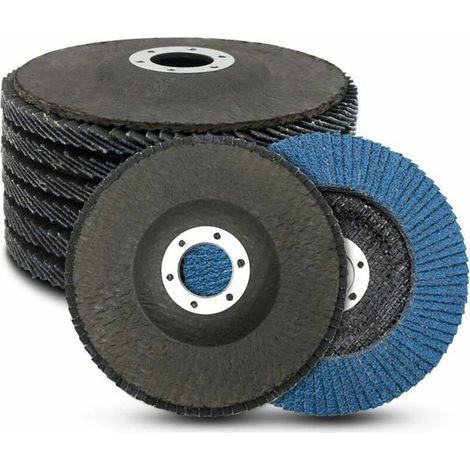 Disques Abrasifs à Lamelles. 125 mm Disques à Lamelles. Grain 40/60/80/120. Compartiments Disques. Disques Abrasifs pour Enlever (1/5)