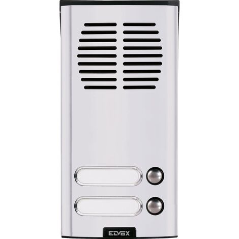 Placa de pared de audio VIMAR - 8102/19 con 2 botones, gris claro