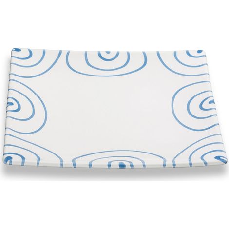 Gmundner Keramik Blaugeflammt, Assiette à dessert Trend (20x20cm) (1/2)