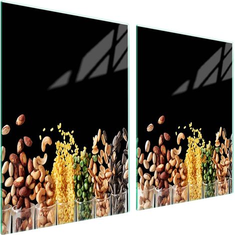 Plaque de protection en verre pour poêle 2x45x52 Cuisine (1/5)