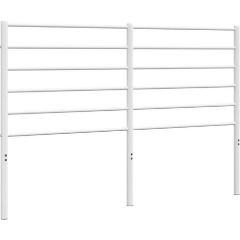 Cabecero de cama accesorio para dormitorio 135 cm metal blanco TDL0202482