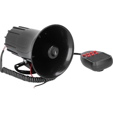 12V 50W Car Horn with PA Microphone and 7-Sound Siren (1/5)