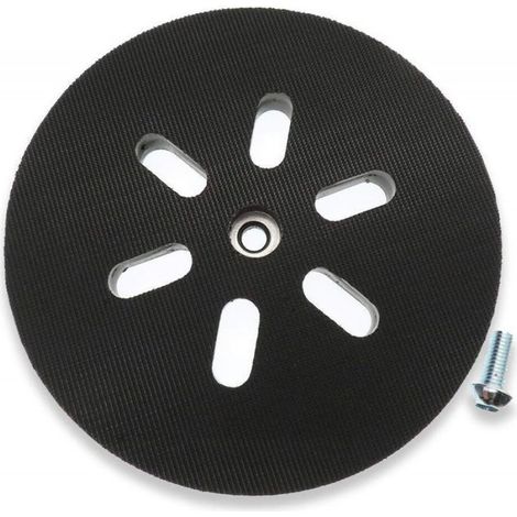 Disque Abrasif - 150 mm - Plateau Ponceuse À 6 Trous - Compatible Avec Ponceuse Orbital Bosch GEX 150 - Lot De 1 (1/4)