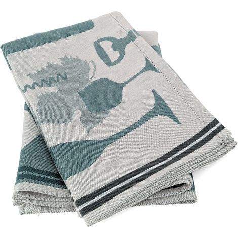 Torchon de cuisine VITIS aspect toile 100 % coton