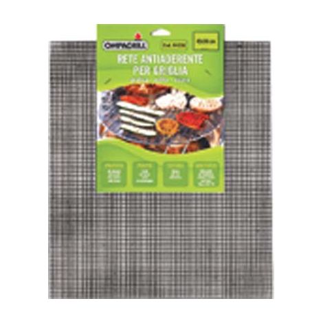 RETE ANTIADERENTE GRATICOLA BARBECUE OMPAGRILL - CM 42X36- 3 pezzi