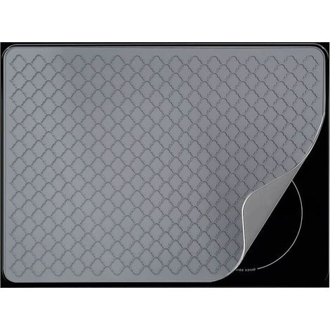 Tapis de cuisinière en silicone, tapis de protection pour cuisinière à induction multifonction, 71500.25CM, gris (1/4)