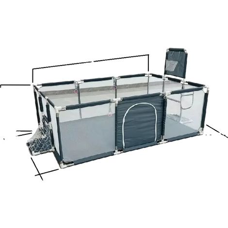 Parc pour bébé, Design spacieux, Métal durable, Barrière de sécurité pour enfants (1/2)
