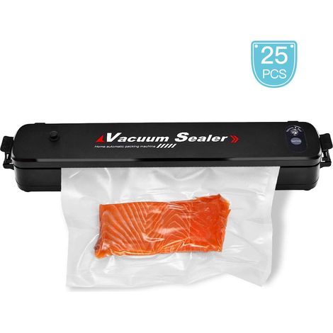 Machine de mise sous vide multifonction, scelleuse automatique avec voyants LED - Noir - 25 sacs de scellage (1/5)