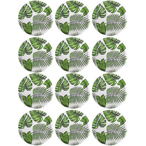Teller mit 30 Monstera-Blättern (1/3)