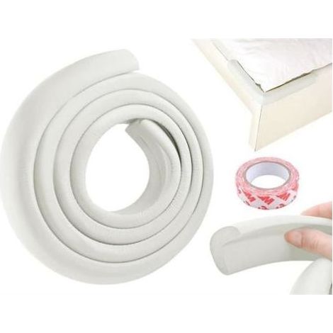 Protection d'angle et de bord de table 2 m - Protection de bord - Découpable. blanc (1/3)