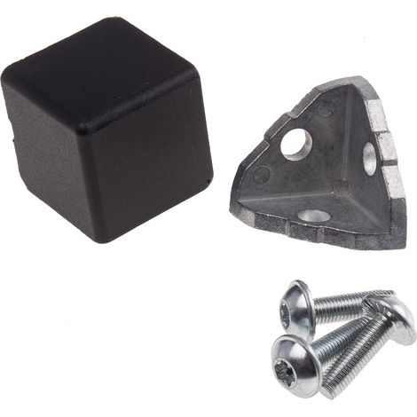 Equerre de fixation RS PRO, profilé 40 mm, rainure 8mm en Zinc moulé ( Prix pour 1 )