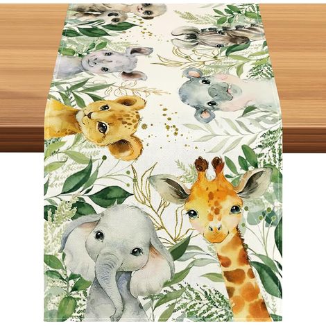 Tovaglia con motivo animali, 33183 cm, tovaglia con motivo animali, tovagliette lavabili, tovagliette, tovagliette con foglie, tovaglia con animali (1/5)