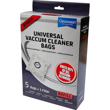 Ersatz-Staubsaugerbeutel für Cleanosan (5er-Pack) - AquaForge (1/5)