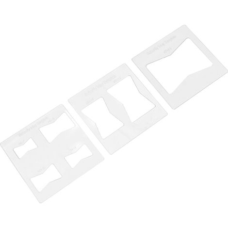 Lot de 3 gabarits décoratifs pour incrustation de papillons (6 x 6 pouces) pour le travail du bois. (1/5)