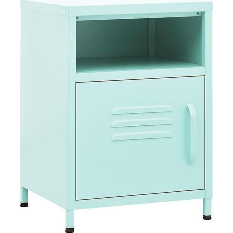 Maison Exclusive - Nachttisch Minzgrün 35x35x51 cm Stahl
