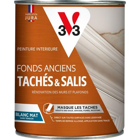 Peinture intérieure Blanc SOS Taches V33 Blanc Mat 1L