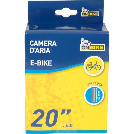 ON BIKE Camera D'Aria E-Bike 20x4.0 AV 40 mm Per Fat Bike (1/5)